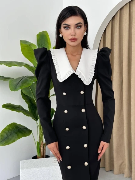 Palmas Geniş Yakalı Elbise ürün görseli