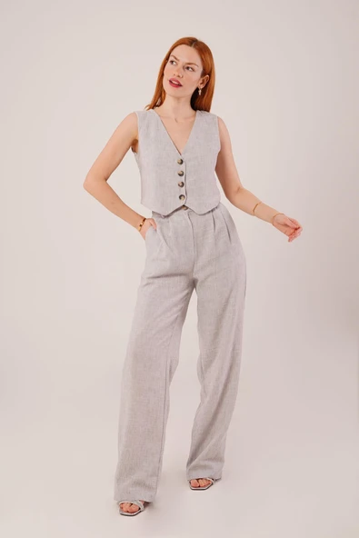 Kırçıllı Desen Gri Takım ürün görseli