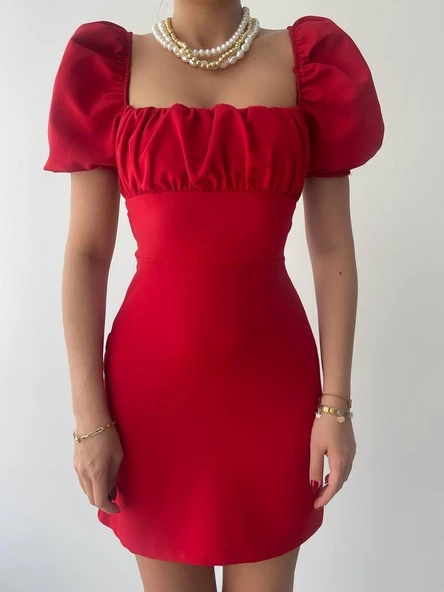 Hessen Sırt Dekolteli Elbise - Resim 2