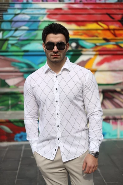 Erkek şamre Kumaş Gömlek - Resim 19