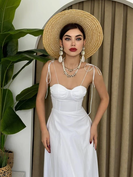 Elia İp Askılı Elbise - Resim 3