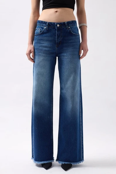 Taş Şerit Detaylı Jean - 5