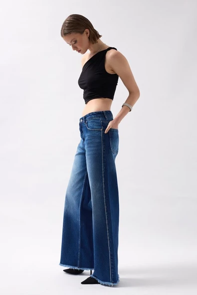 Taş Şerit Detaylı Jean - 2