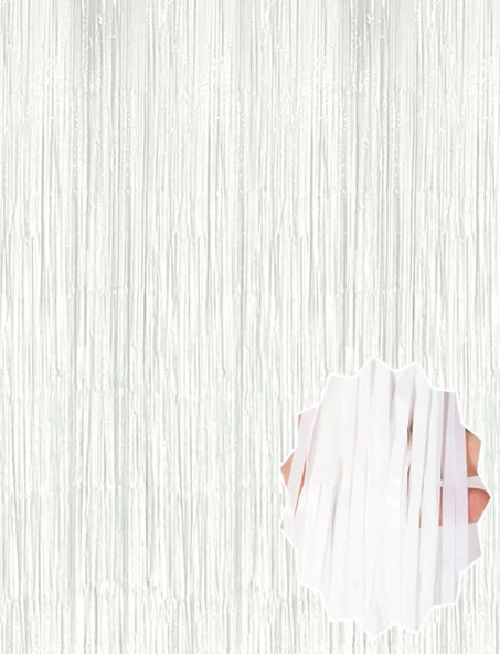 Soft Beyaz Renk Duvar ve Kapı Perdesi - Resim 3