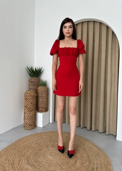 Hessen Sırt Dekolteli Elbise - Resim 3