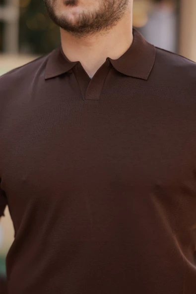 Erkek Hemşire Yaka Kısa Kollu Tişört - Resim 6