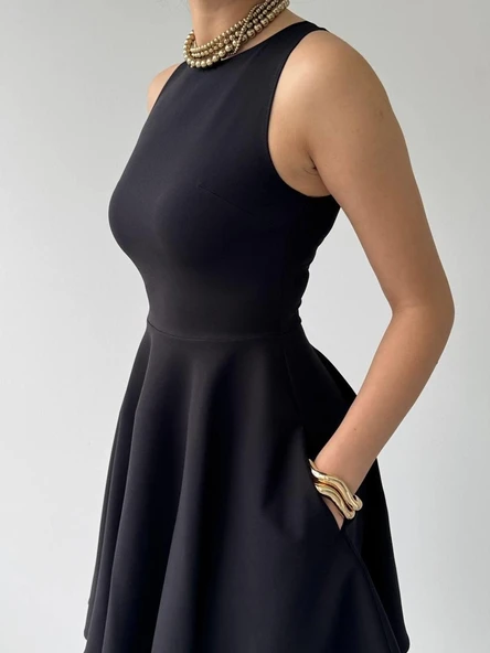 Berl Cep Detaylı Elbise - Resim 7