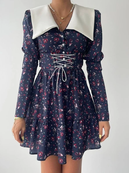 Dreamy İp Detaylı Mini Elbise - Resim 6