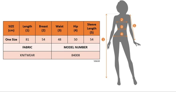 Kadın Uzun Kollu V Yakalı Kısa Triko Elbise - Resim 6