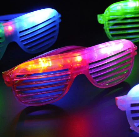 Led Işıklı Renkli Panjur Gözlük 12 Adet ürün görseli