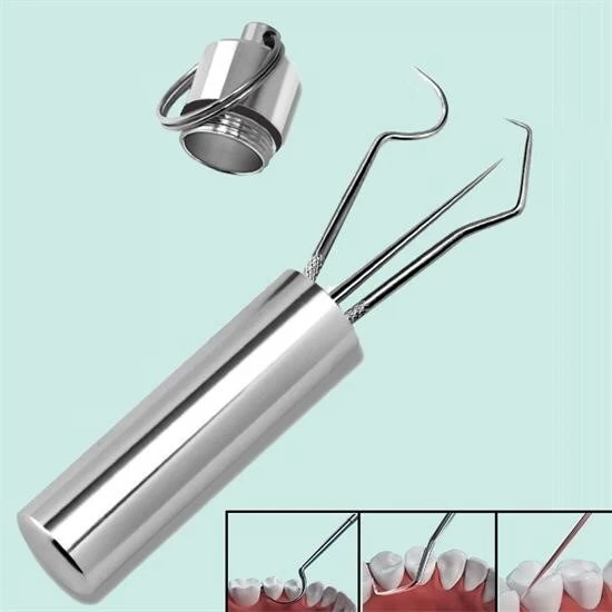 BUFFER® 7 Parça Paslanmaz Çelik Ağız Diş Tartar Sökücü Temizlik Bakım Seti - Resim 14