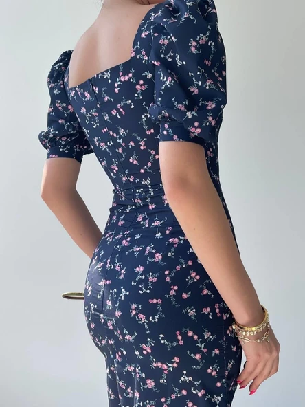 Dionora Çiçekli Elbise - Resim 4