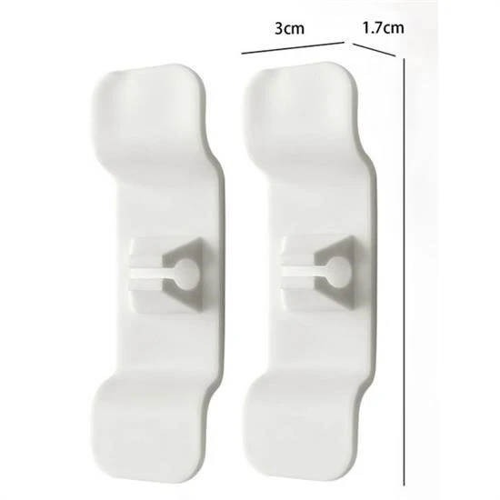 Buffer 6'lı Pratik Kablo Toparlayıcı Yapışkanlı Klips Mutfak Air Fryer Kettle Kahve Tost Makinası - 9