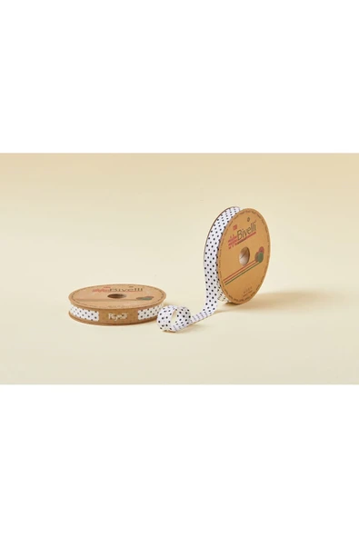 Biye Puanlı Katlı B11 Siyah 2 cm 25 Metre %65 Koton %35 Polyester ürün görseli