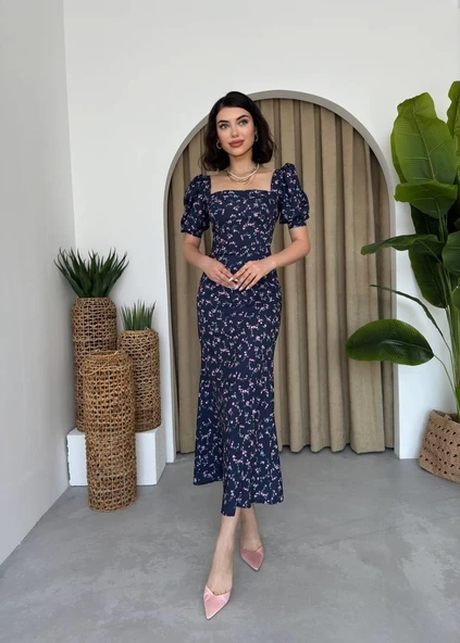 Dionora Çiçekli Elbise - Resim 3