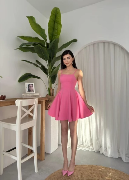 Pole İp Askılı Elbise - Resim 3