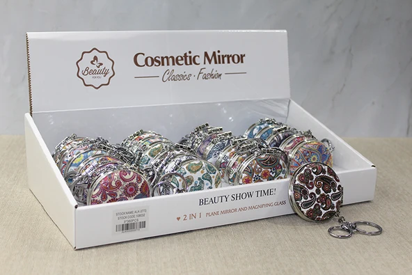 Taşlı El Aynası Anahtarlık Model 8 ürün görseli