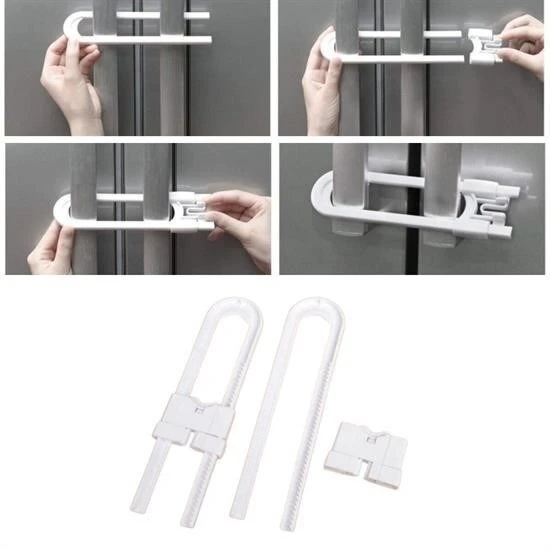 BUFFER® Bebek Çocuk Çekmece ve Dolap Koruma Raylı Güvenlik Sistemi Emniyet Kilidi - 11