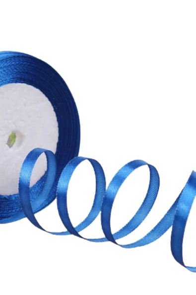 Saten Kurdele 3 cm 10 Metre Saks - Resim 3