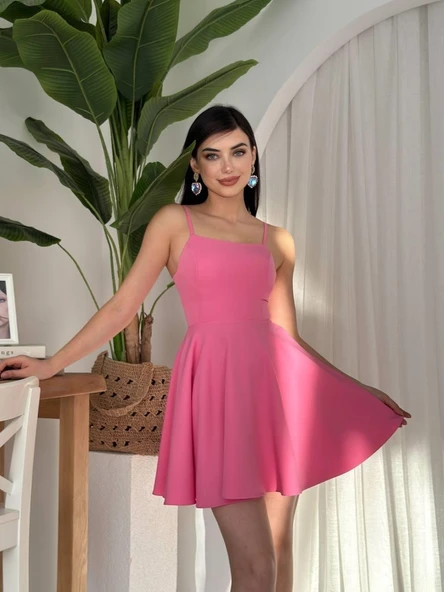 Pole İp Askılı Elbise - Resim 6