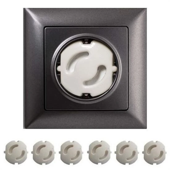 BUFFER® Bebek Çocuk Priz Koruma Kapağı (6 Adet) Çocuk Güvenliği, Priz Muhafazası, Priz Kapatıcı - Resim 8