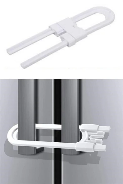 BUFFER® Bebek Çocuk Çekmece ve Dolap Koruma Raylı Güvenlik Sistemi Emniyet Kilidi - 8