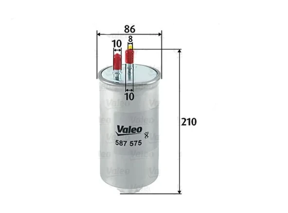 VALEO 587575 Yakıt Filtresi Mazot Dacia Logan 1.5 DCI Sandero 1.5 DCI ürün görseli