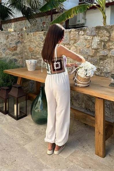 Jasmin Süzüneli Keten Tulum 1280-08 - Resim 7