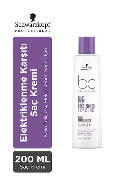 Bonacure Bc Clean Elektriklenme Karşıtı Saç Kremi 200 ml - 1