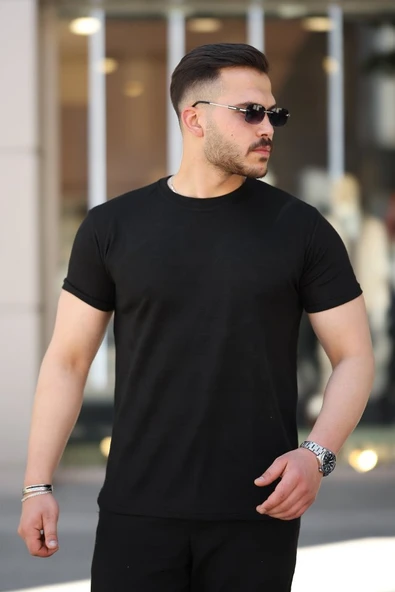 Erkek Mini Jakarlı Kısa Kollu T-shirt ürün görseli