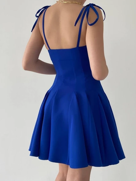 Clara Askılı Mini Elbise - Resim 4