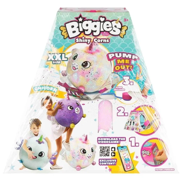 Nessiworld  Şişme Peluş Unicorn XXL Shiny Corns S2 - Resim 4