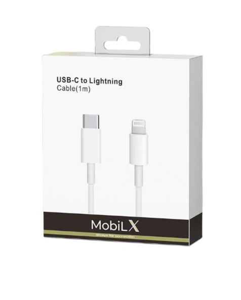 MobiLX PD 20W Type-C to Lightning iPhone Hızlı Şarj ve Data Kablosu (1m) - 2