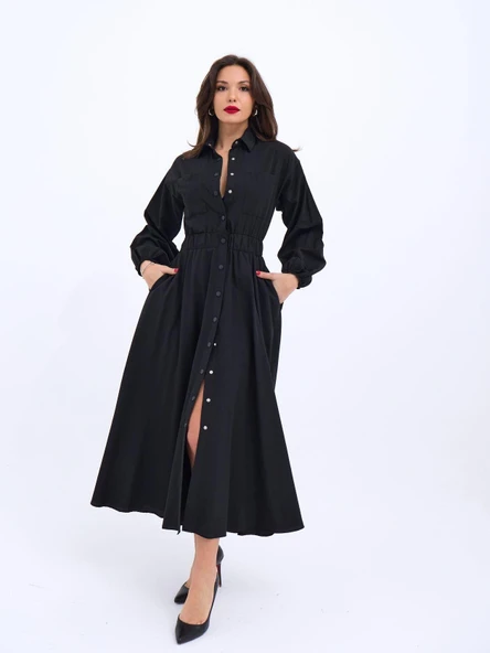 5903 ELBİSE-SİYAH ürün görseli