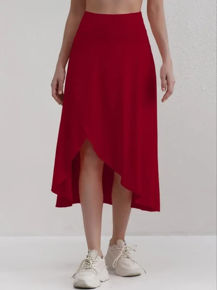 Kadın Cep Detay Taytlı Sandy Etek - Resim 5