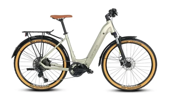 CARRARO KIFUKA S KADIN ŞEHİR BİSİKLETİ 400H HD 27.5 JANT 11 VİTES MAT YEŞİL KOYU YEŞİL GÜMÜŞ ürün görseli 1