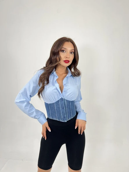 6963 GÖMLEK-MAVİ ürün görseli