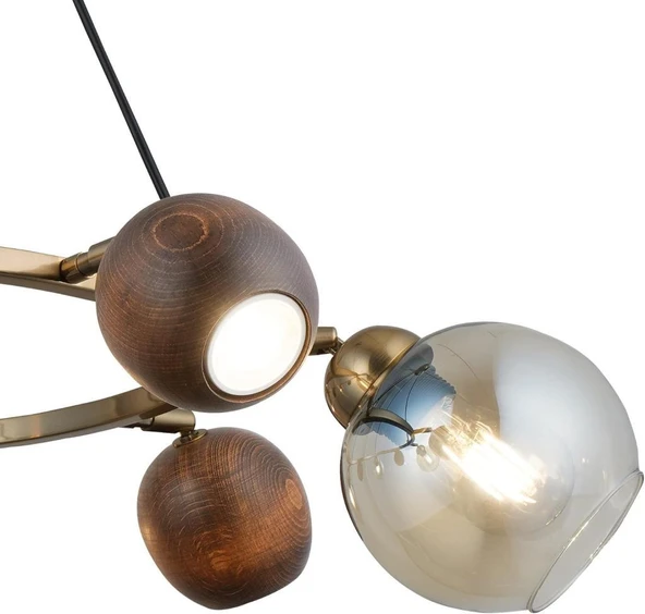 Lucea JAMO 4+4 ANTIK LAK AVİZE 4XGU10+4XE27 - OUTLET - 5