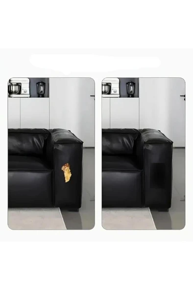 100x50 cm Siyah Suni Deri Tamir Yama Bandı Yapışkanlı Araba Motosiklet Sele Koltuk Döşeme Yaması - Resim 8