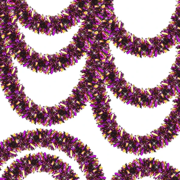 Mor Turuncu Çift Renk Sim Süs 180 cm ürün görseli