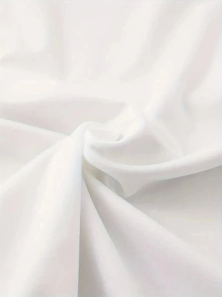 Baskılı Oversize Bisiklet Yaka T-shirt - Beyaz - Resim 2