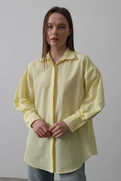 Uzun Kol Gömlek - Sarı ürün görseli