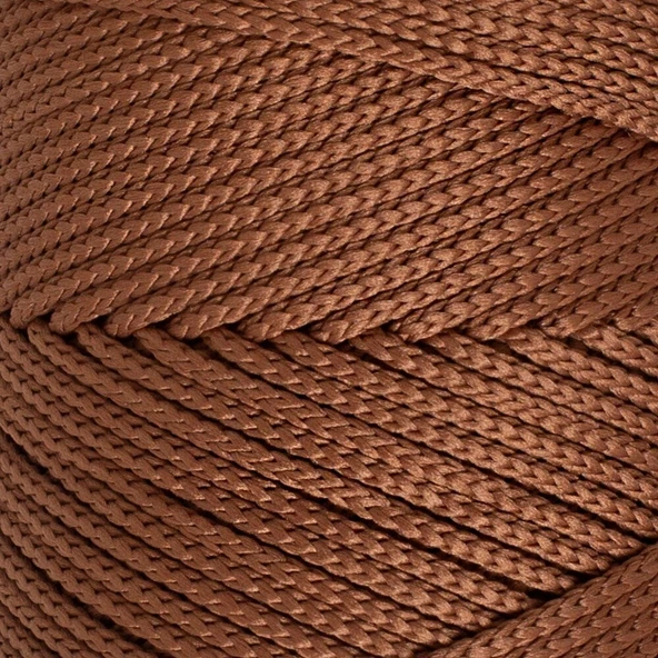 Loren Polyester Soft Macrame Kahverengi El Örgü İpi - LM033 - 34439 - Resim 2