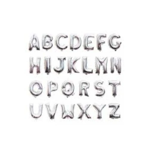 Gümüş Rengi Folyo Balon 1 Metre - Resim 3