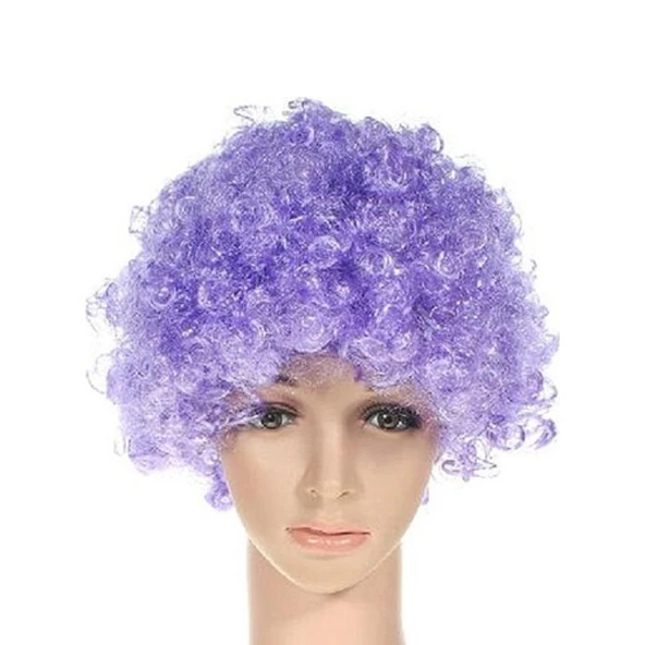 Mor Renkli Kıvırcık Peruk ürün görseli