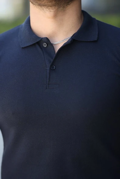 Erkek Kısa Kollu Yakalı Tişört - Resim 3