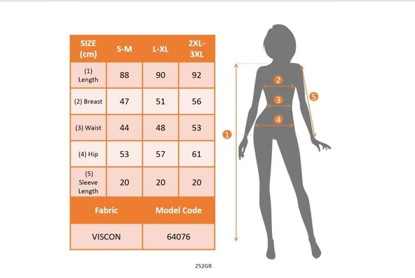 Kadın Kısa Kollu Bisiklet Yaka Desenli Viskon Elbise - Resim 5