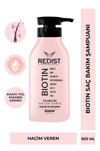 Redist Biotin Volumizing Hacim Veren Saç Bakım Şampuanı 500 ml - 1