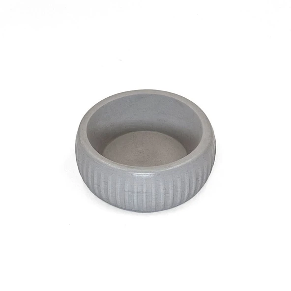 Mikopet Organik Seramik Mama Kabı Gri - 5