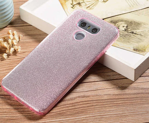 LG G6 Kılıf Zore Shining Simli Silikon Kılıf